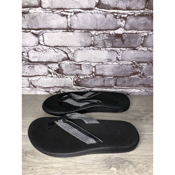 Teva Voya Vori Black Gray Synthetic FlipFlops Sandals Men Sz 11M US/44.5 1019050 - Picture 1 of 16